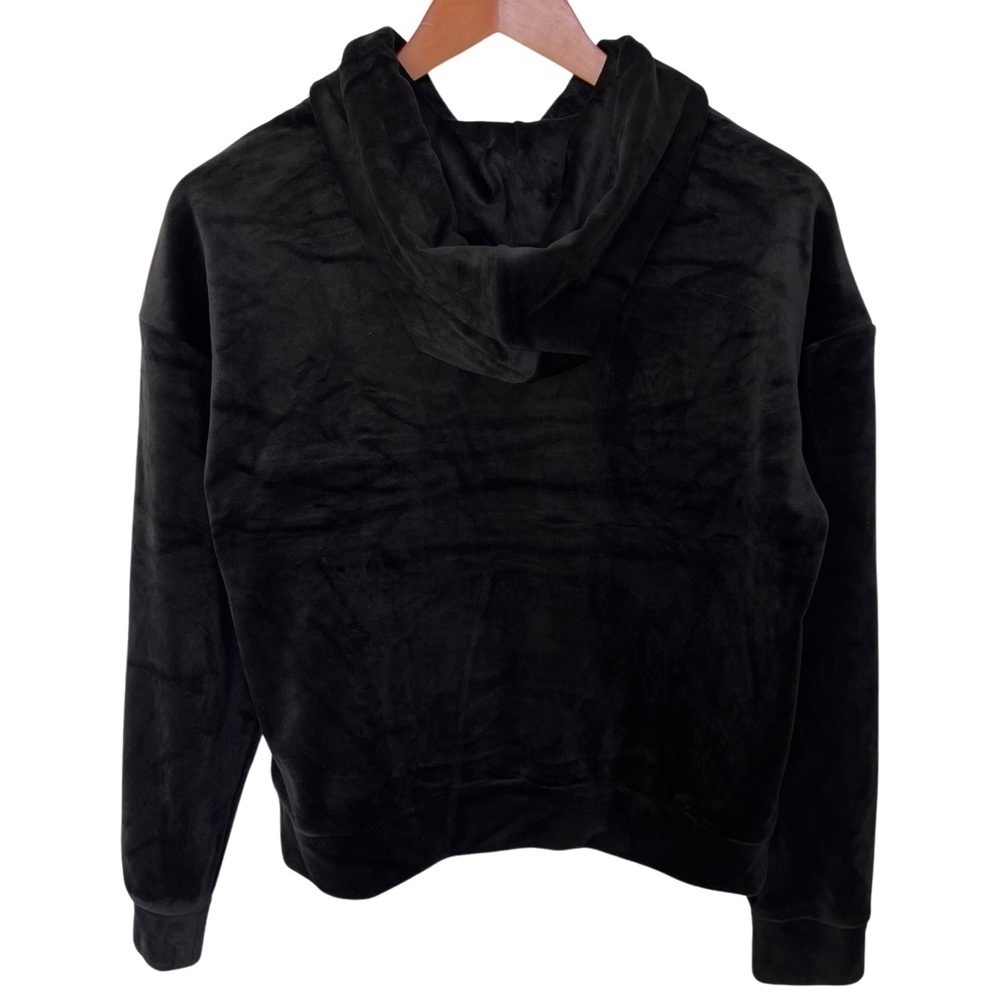Juicy Couture | Oversized Big Bling Velour Hoodie in Black Licorice - Sz M (NWT) - Picture 2 of 9